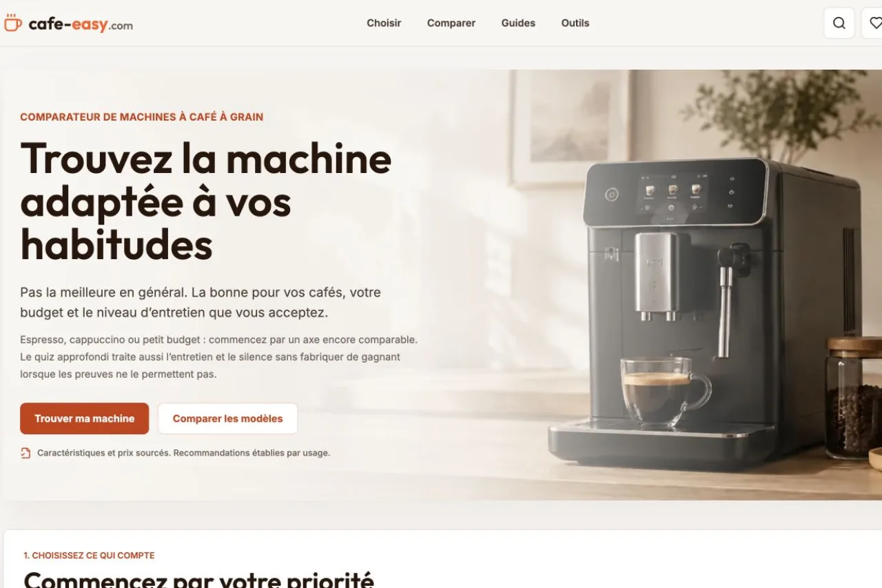 Aperçu du comparateur Café Easy